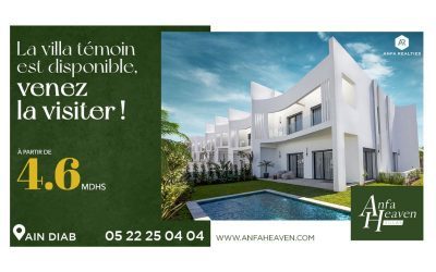 La villa témoin du projet Anfa Heaven est disponible !